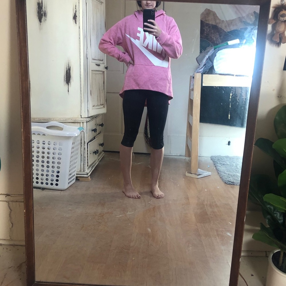 pink nike poncho sweater